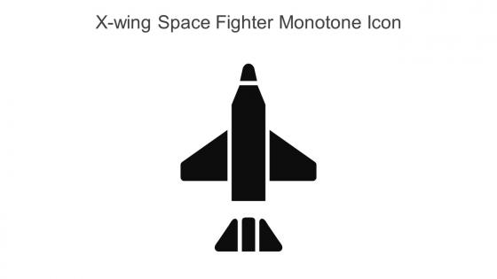 X Wing Space Fighter Monotone Icon In Powerpoint Pptx Png And Editable Eps Format