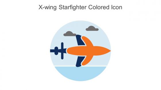 X Wing Starfighter Colored Icon In Powerpoint Pptx Png And Editable Eps Format
