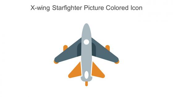 X Wing Starfighter Picture Colored Icon In Powerpoint Pptx Png And Editable Eps Format