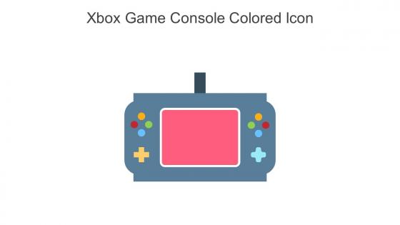 Xbox Game Console Colored Icon In Powerpoint Pptx Png And Editable Eps Format