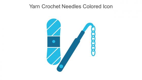 Yarn Crochet Needles Colored Icon In Powerpoint Pptx Png And Editable Eps Format
