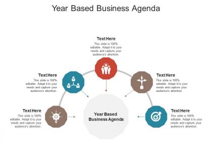 Year based business agenda ppt powerpoint presentation portfolio objects cpb