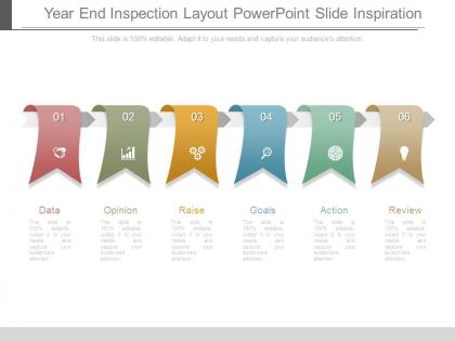 Year end inspection layout powerpoint slide inspiration