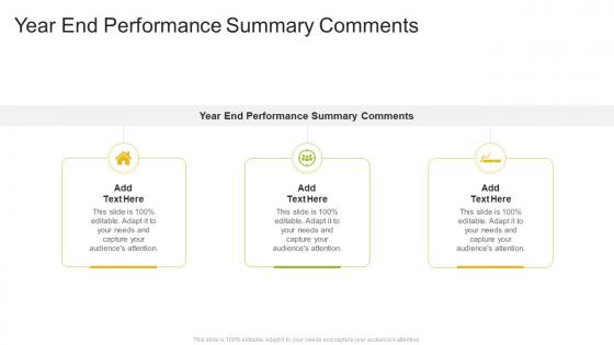 Year End Performance Summary Comments In Powerpoint And Google Slides Cpb