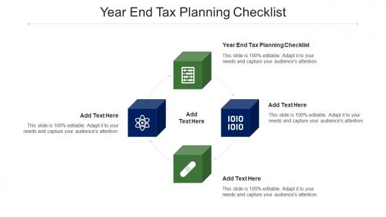 Year End Tax Planning Checklist Ppt Powerpoint Presentation Portfolio Cpb