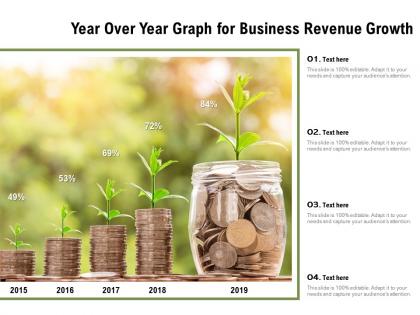 Year over year graph for business revenue growth