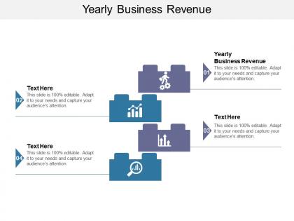 Yearly business revenue ppt powerpoint presentation styles background designs cpb