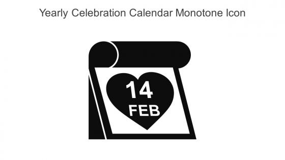 Yearly Celebration Calendar Monotone Icon In Powerpoint Pptx Png And Editable Eps Format
