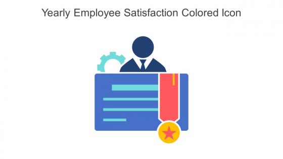 Yearly Employee Satisfaction Colored Icon In Powerpoint Pptx Png And Editable Eps Format