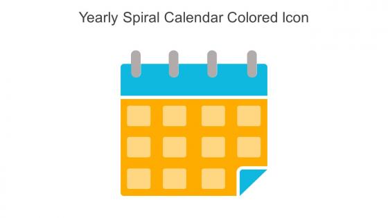 Yearly Spiral Calendar Colored Icon In Powerpoint Pptx Png And Editable Eps Format