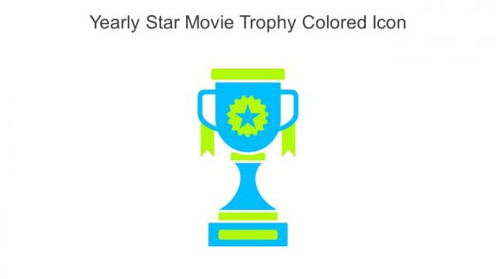Yearly Star Movie Trophy Colored Icon In Powerpoint Pptx Png And Editable Eps Format