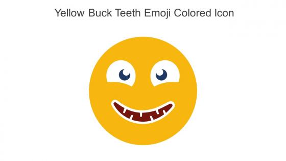 Yellow Buck Teeth Emoji Colored Icon In Powerpoint Pptx Png And Editable Eps Format