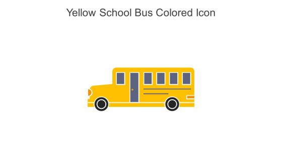 Yellow School Bus Colored Icon In Powerpoint Pptx Png And Editable Eps Format