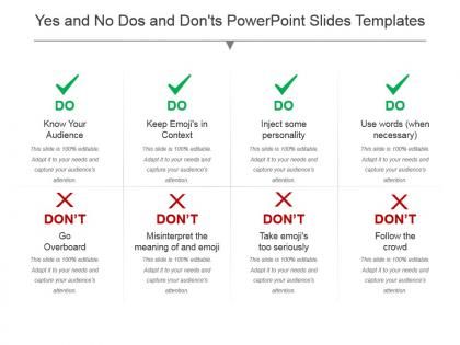 Yes and no dos and donts powerpoint slides templates