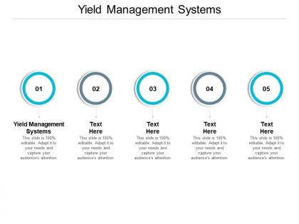 Yield management systems ppt powerpoint presentation slides template cpb