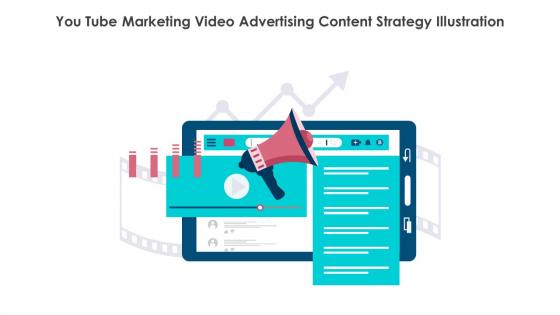 You Tube Marketing Video Advertising Content Strategy Illustration