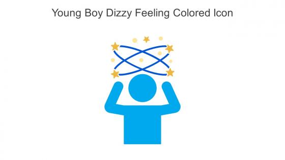Young Boy Dizzy Feeling Colored Icon In Powerpoint Pptx Png And Editable Eps Format