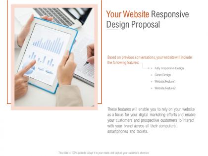 Your website responsive design proposal ppt powerpoint presentation icon
