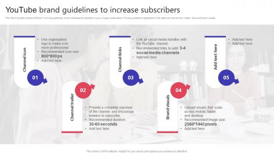 Youtube Brand Guidelines To Increase Subscribers Building Video Marketing Strategies