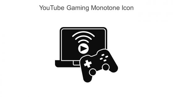 Youtube Gaming Monotone Icon In Powerpoint Pptx Png And Editable Eps Format