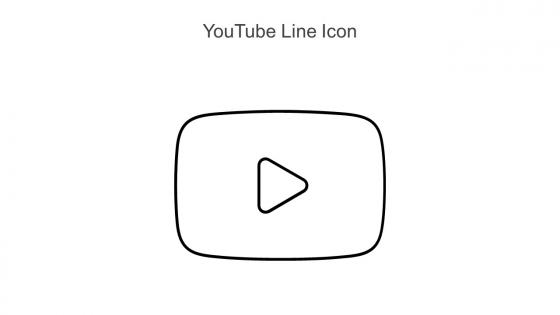 YouTube Line Icon
