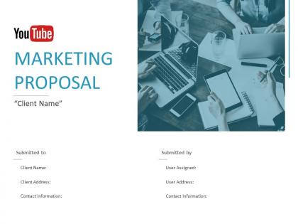 Youtube marketing proposal powerpoint presentation slides