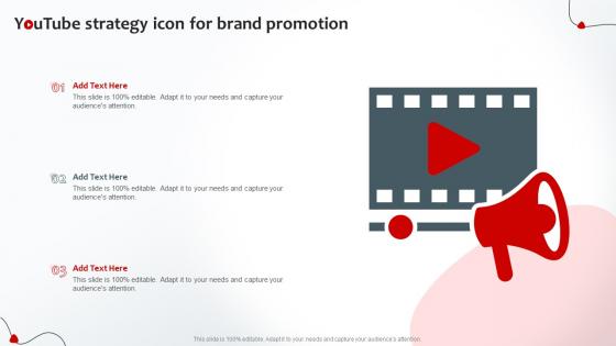 Youtube Strategy Icon For Brand Promotion