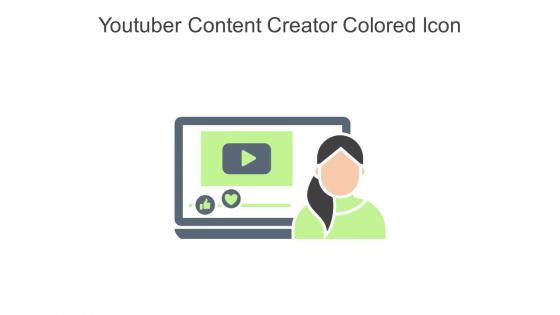 Youtuber Content Creator Colored Icon In Powerpoint Pptx Png And Editable Eps Format