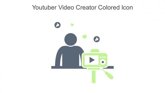 Youtuber Video Creator Colored Icon In Powerpoint Pptx Png And Editable Eps Format