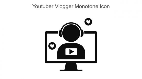 Youtuber Vlogger Monotone Icon In Powerpoint Pptx Png And Editable Eps Format