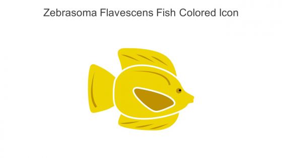 Zebrasoma Flavescens Fish Colored Icon In Powerpoint Pptx Png And Editable Eps Format