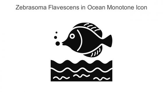 Zebrasoma Flavescens In Ocean Monotone Icon In Powerpoint Pptx Png And Editable Eps Format