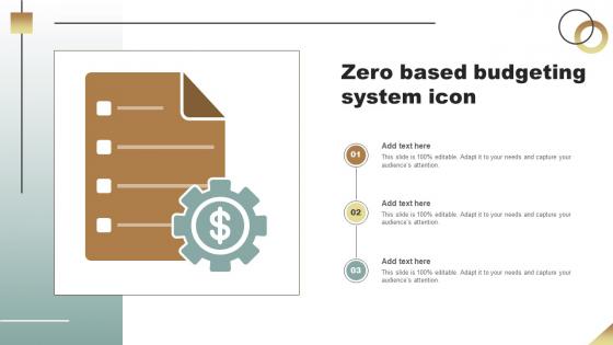 Zero Based Budgeting System Icon
