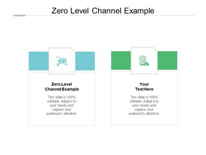 Zero level channel example ppt powerpoint presentation styles graphics design cpb