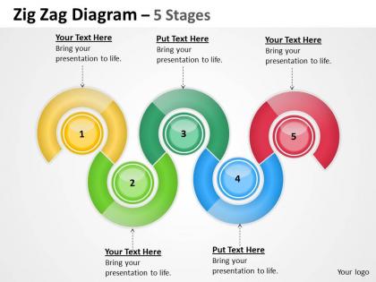 Zig zag diagram 5 stages 7