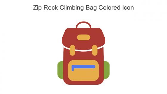 Zip Rock Climbing Bag Colored Icon In Powerpoint Pptx Png And Editable Eps Format