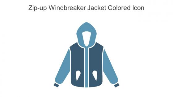 Zip Up Windbreaker Jacket Colored Icon In Powerpoint Pptx Png And Editable Eps Format