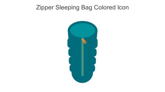 Zipper Sleeping Bag Colored Icon In Powerpoint Pptx Png And Editable Eps Format