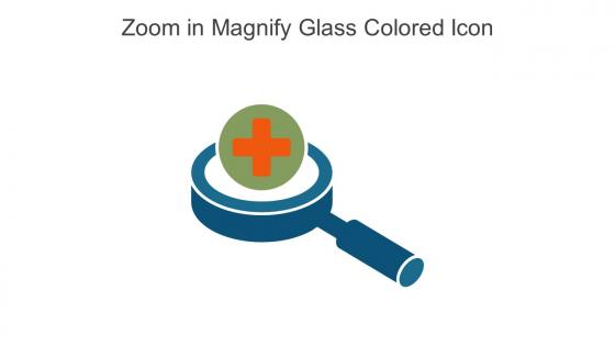 Zoom In Magnify Glass Colored Icon In Powerpoint Pptx Png And Editable Eps Format