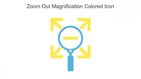 Zoom Out Magnification Colored Icon In Powerpoint Pptx Png And Editable Eps Format