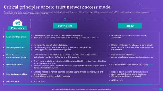 ZTNA Critical Principles Of Zero Trust Network Access Model