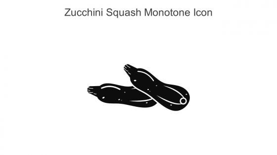 Zucchini Squash Monotone Icon In Powerpoint Pptx Png And Editable Eps Format