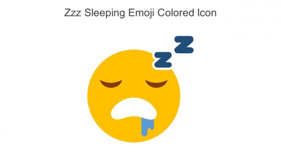Zzz Sleeping Emoji Colored Icon In Powerpoint Pptx Png And Editable Eps Format
