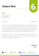 Modern corporate letterhead design template Slide01