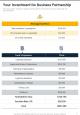 One pager partnership investment proposal template Slide17
