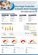 One pager production schedule sheet template presentation report infographic ppt pdf document Slide01