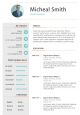 Sample bio data cv example template for job Slide01