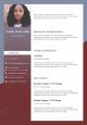Sample curriculum vitae format with job details Slide01