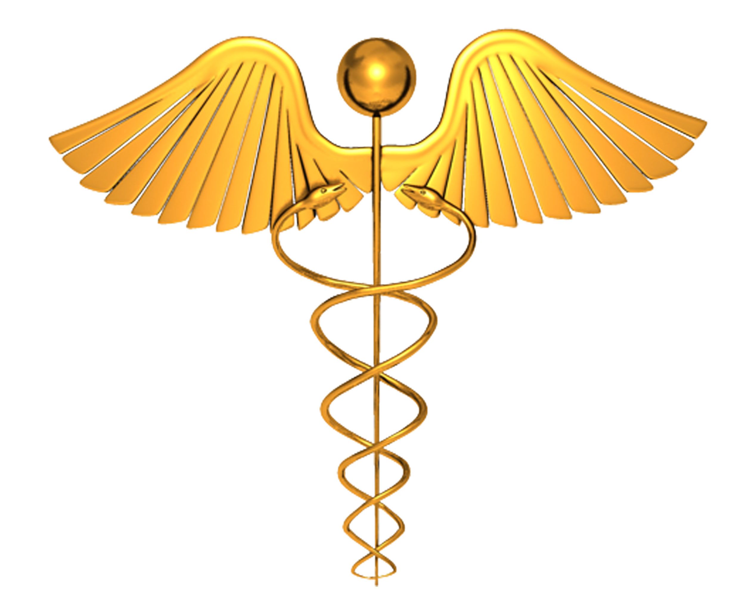 1114 Golden Symbol Of Medical Fields Stock Photo Templates PowerPoint