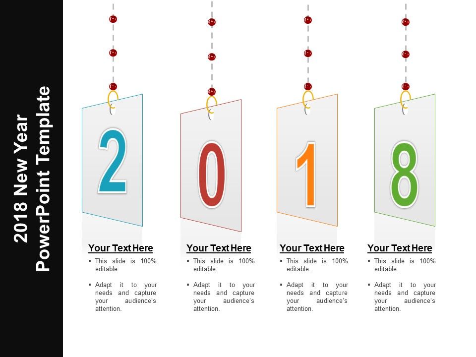 2018 new year powerpoint template powerpoint slides new template powerpoint